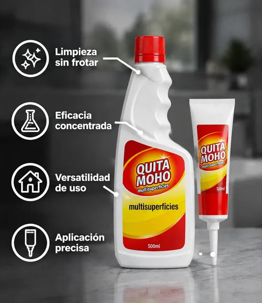 Kit Quita Moho Pro: Recarga Gran Formato 500ml + Aplicador de Precisión 120ml