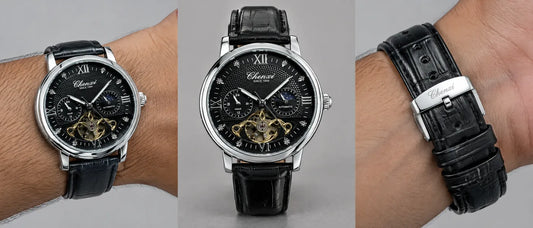 Reloj Automático Sin Pila Maquinaria a la Vista Chenxi 8876
